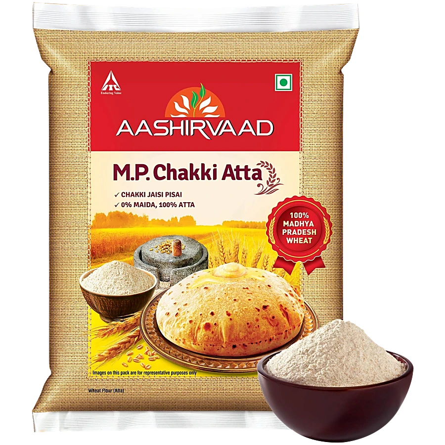 Aashirvaad 0% Maida, 100% M.P. Chakki Atta