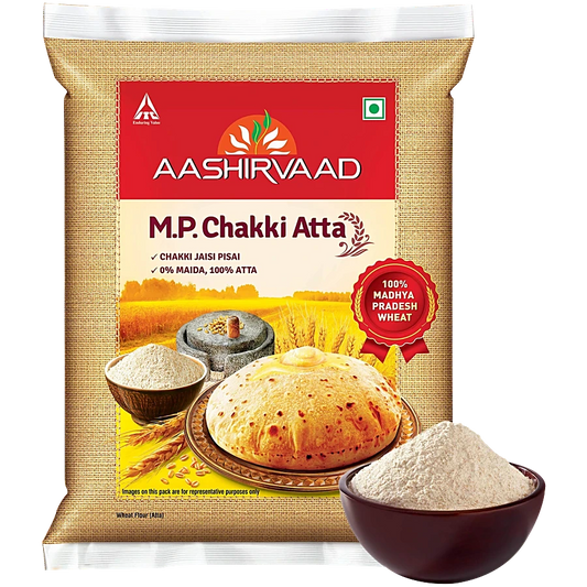 Aashirvaad 0% Maida, 100 % M.P. Chakki Atta