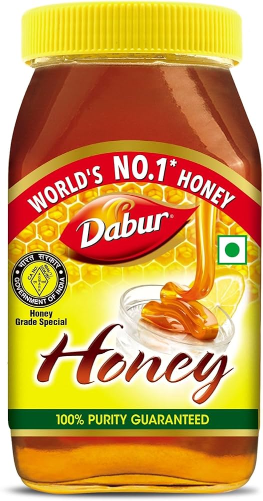 Dabur Honey - 100% Pure, World's No.1 Honey Brand (No Sugar Adulteration)