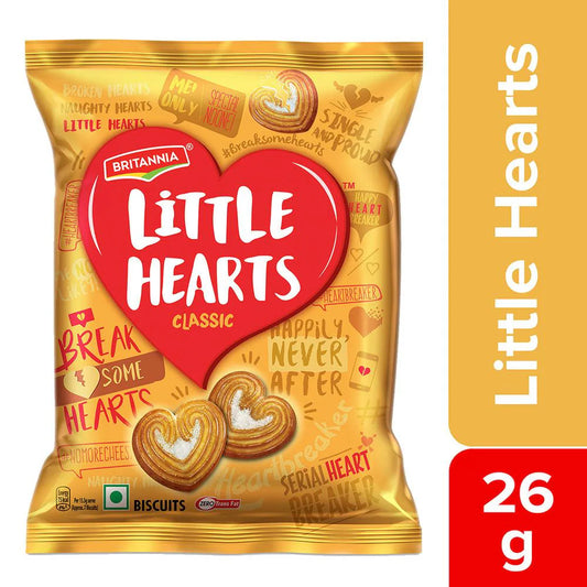 Britannia Little Hearts Classic Crunch Biscuit - Pack of 2