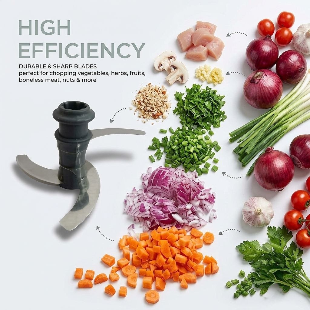 800ML Manually Handy Chopper Mixer Cut For Vegetable Crush Chopper