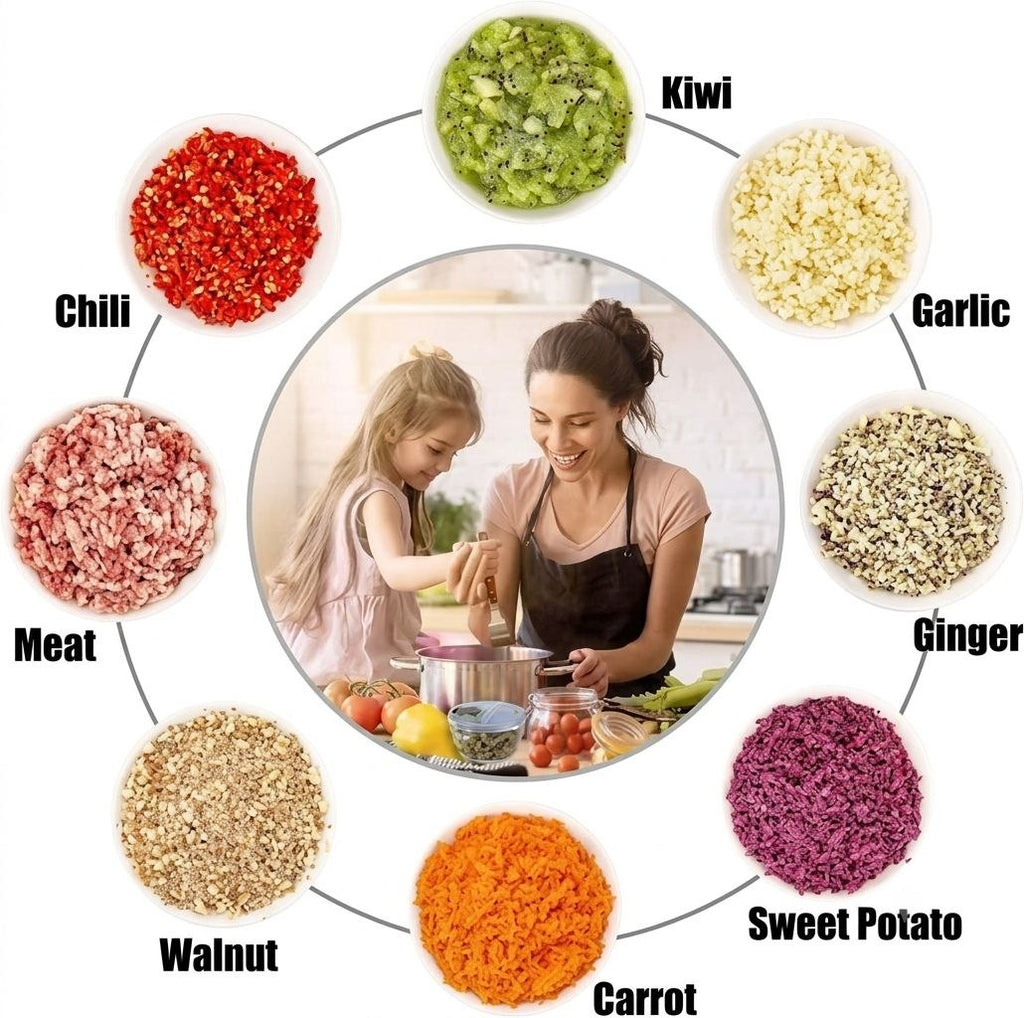 800ML Manually Handy Chopper Mixer Cut For Vegetable Crush Chopper